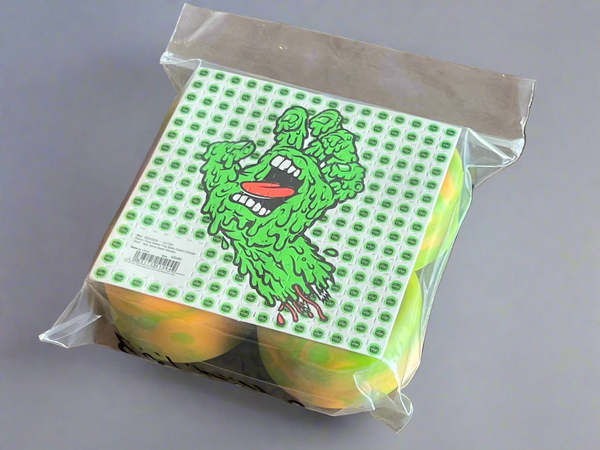 Slime Balls skateboard wheels Face Melter Trip Balls 99A 56mm Green / Orange swirl