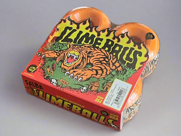 Slime Balls skateboard wheels Salba Tiger Vomits 95A 60mm Orange