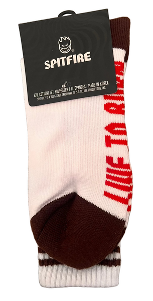 Spitfire socks Bighead White / Burgundy / Red