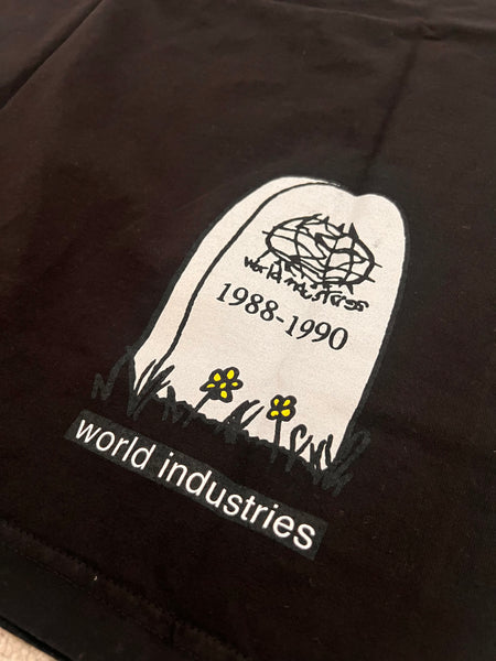 World Industries tee shirt Skateboarding is Dead Premium Black