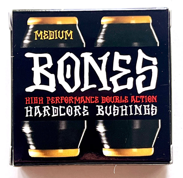 Bones bushings Medium 91A (pack of 4) Black / Yellow