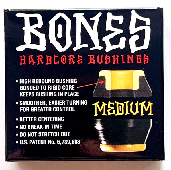 Bones bushings Medium 91A (pack of 4) Black / Yellow