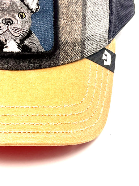 Goorin The Farm trucker cap - Brit Frenchie (Dodgy) Wax 1013431 One Size