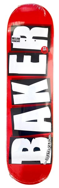 Baker skateboard deck Brand Logo White 8.125"