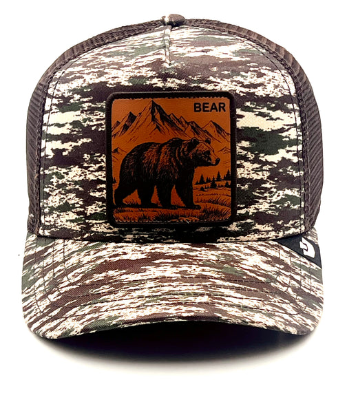 Goorin The Farm trucker cap - Camo Engraved Bear 1013198 One Size