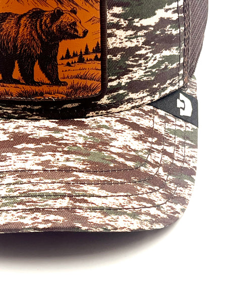 Goorin The Farm trucker cap - Camo Engraved Bear 1013198 One Size