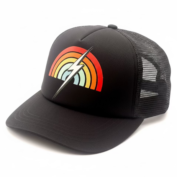 Lightning Bolt trucker cap Rainbow print