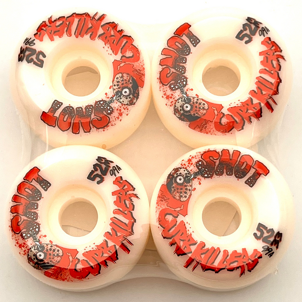 Snot skateboard wheels Curb Killer Conical White 99A 52mm (Pack of 4)