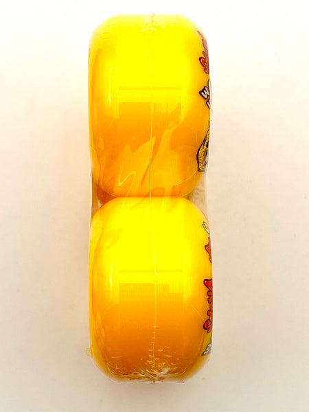 Snot skateboard wheels Sox Lemon Drops Conical Yellow 99A 53mm (Pack of 4)