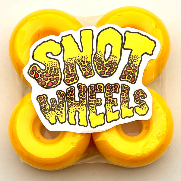 Snot skateboard wheels Sox Lemon Drops Conical Yellow 99A 53mm (Pack of 4)