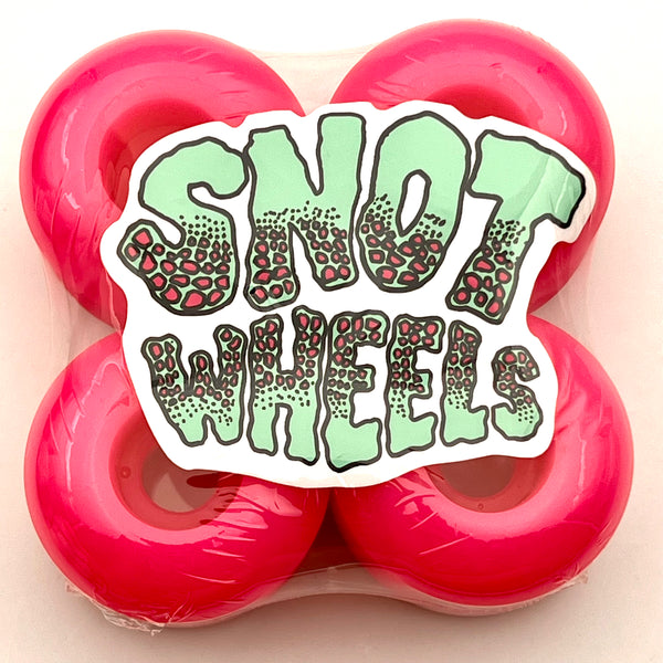 Snot skateboard wheels Wide Boys Neon pink 99A 54mm (Pack of 4)