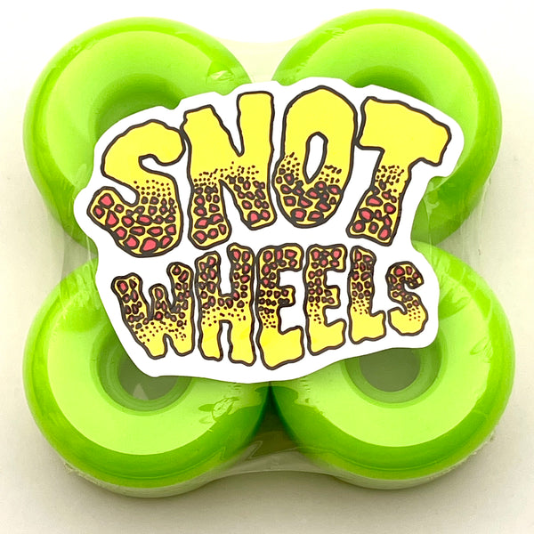 Snot skateboard wheels Swampy Four Hour Conical Neon Green 99A 55mm (Pack of 4)