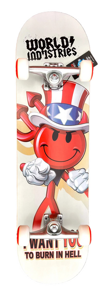 World Industries skateboard complete I WANT YOU 8.25"
