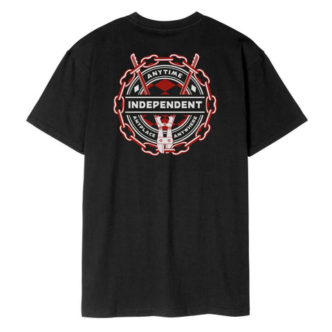 Independent Tee shirt Anytime Anywhere Chain Black