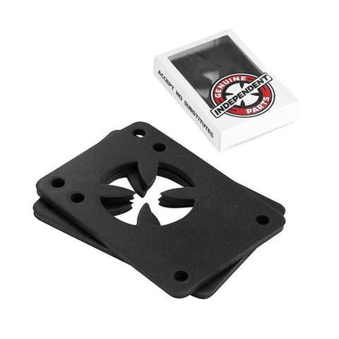 Independent Skateboard  Riser Pads 1/8 inch Black (Pack of 2)