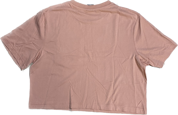 Santa Cruz Rise N Shine Cropped T-Shirt Clay Womens Small Sample 50% Off