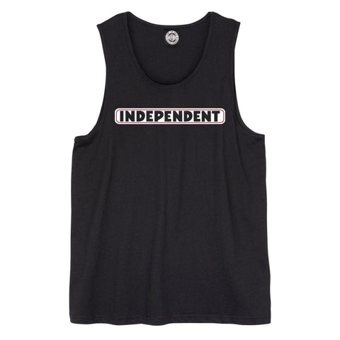 Independent Vest Bar Logo Black