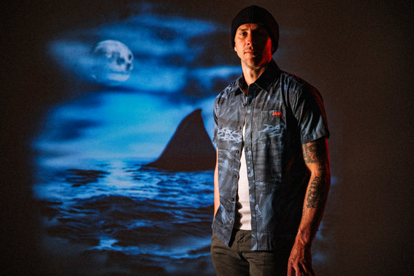 Dark Seas x Jaws Watkins Woven short sleeved Shirt navy 311500134J