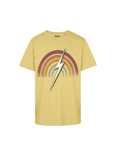 Lightning Bolt Rainbow Eco Tee Celery