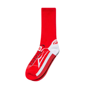 LAKAI Skateboard Manchester crew socks Red - One size