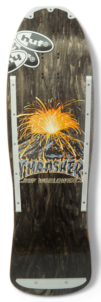 Huf x Thrasher skateboard deck Meltdown cruiser 9.375"