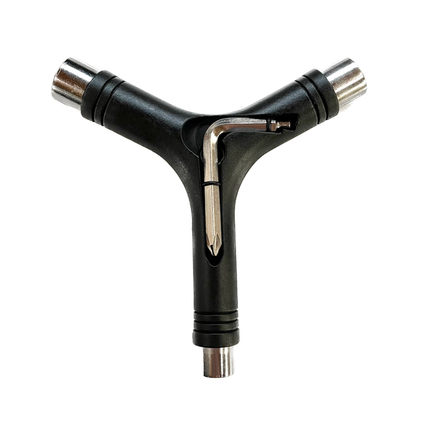 G Tool skateboard tool 'Y' with Rethreader Black
