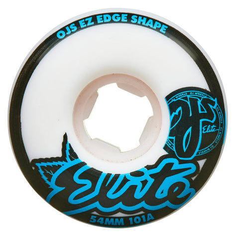 OJ skateboard Wheels Elite EZ Edge 54mm 101A White pack of x4