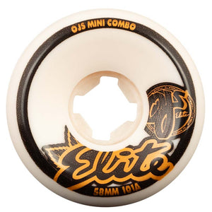 OJ skateboard Wheels Elite Mini Combo 58mm 101A White pack of x4
