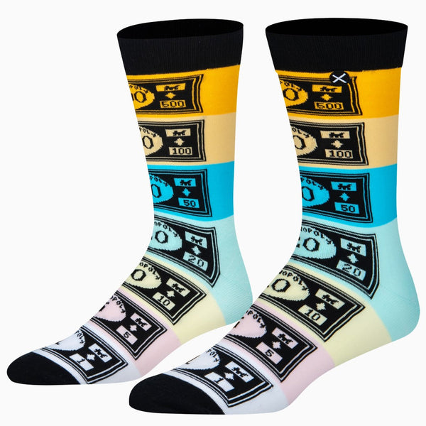 Odd Sox Monopoly Money Crew Socks Multicolour US 8-12