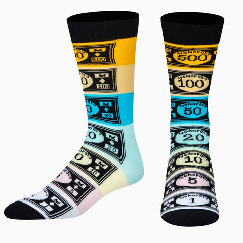 Odd Sox Monopoly Money Crew Socks Multicolour US 8-12