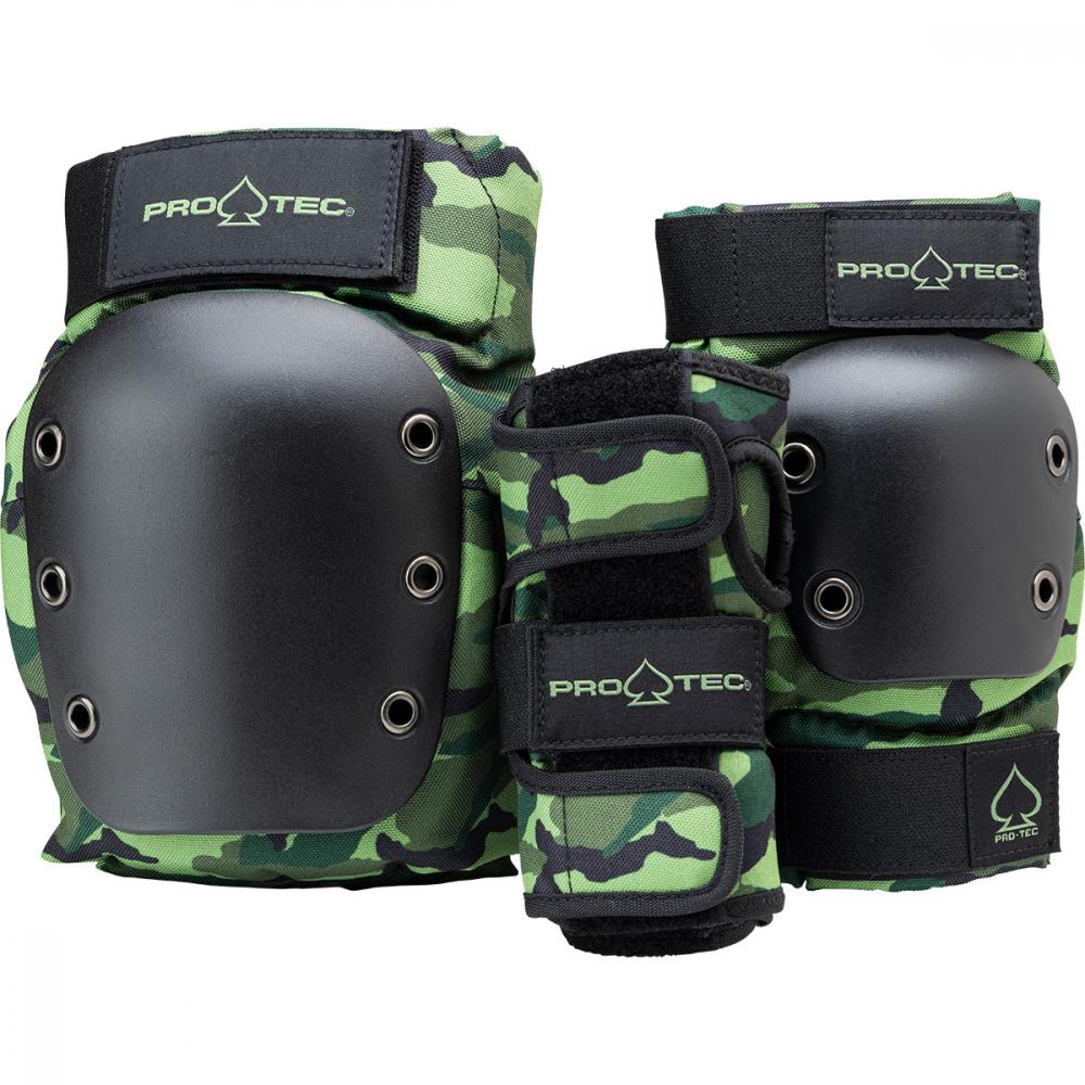 Pro-Tec Pads Street Gear Junior 3 Pack Open Camo