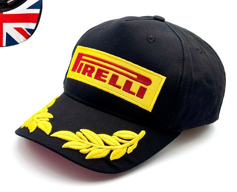 Pirelli cap official podium Flag Edition UK merchandise Black