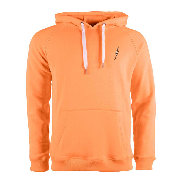 Lightning Bolt Pixel Art Hoodie Coral