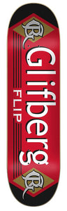 Flip skateboard deck Glifberg Tobacco Red 8.4"