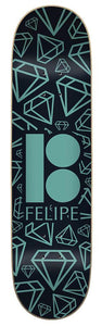 Plan B skateboard deck Symbols Gustavo Diamonds 7.87"
