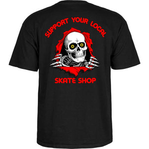 Powell Peralta Ripper Support Your Local Skate Shop T-Shirt Black