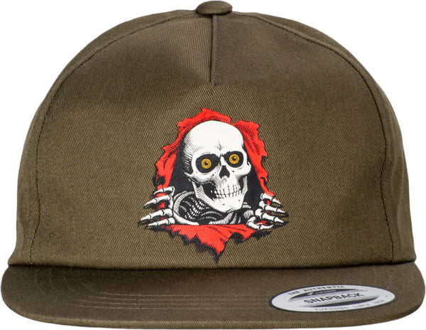 Powell Peralta 5-panels snapback cap Ripper 2 Military green One size