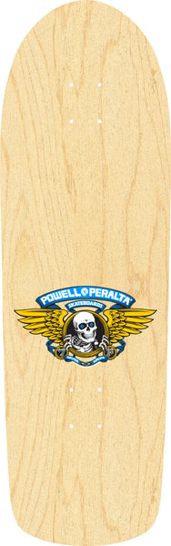 Powell Peralta Old School Ripper Skateboard Deck Natural / Blue 9.89"