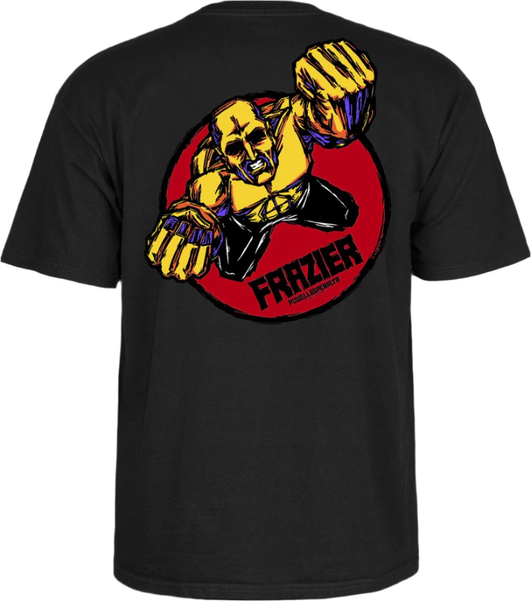 Powell Peralta Short sleeves tee shirt Mike Frazier Yellow Man Black