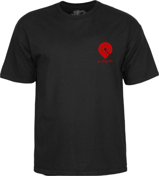 Powell Peralta Short sleeves tee shirt Tucking Skeleton Black