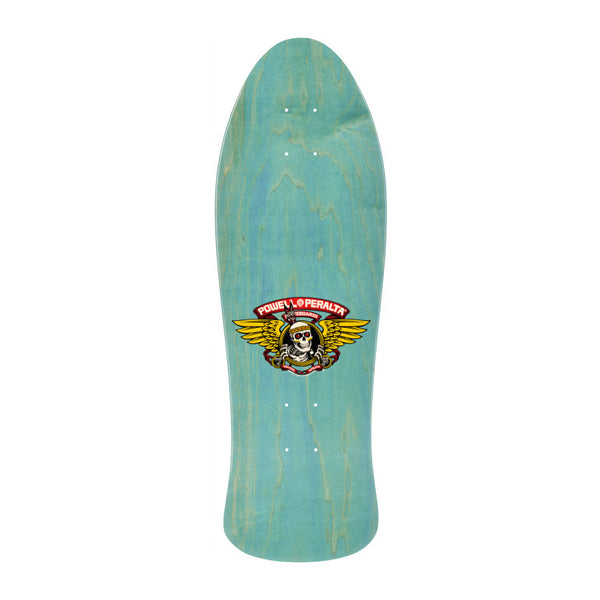 Powell Peralta Skateboard Deck Reissue Steve Saiz Totem Blue stain 10"