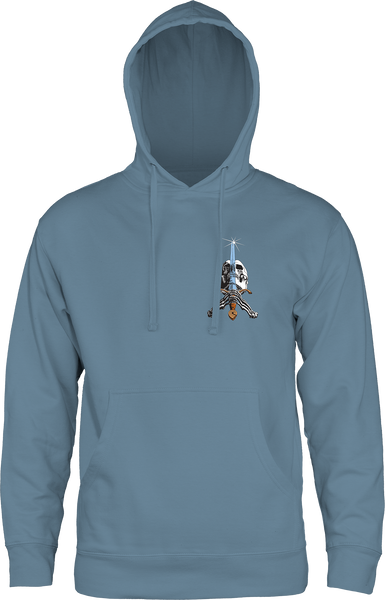 Powell Peralta Skull and Sword Hoodie Slate Blue