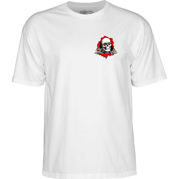 Powell Peralta Ripper Support Your Local Skateshop T-Shirt White CTMPP2SYLSSWM