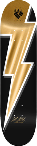 Powell Peralta skateboard deck FLIGHT Mike Vallely Lightning Bolt Gold foil 8.75"