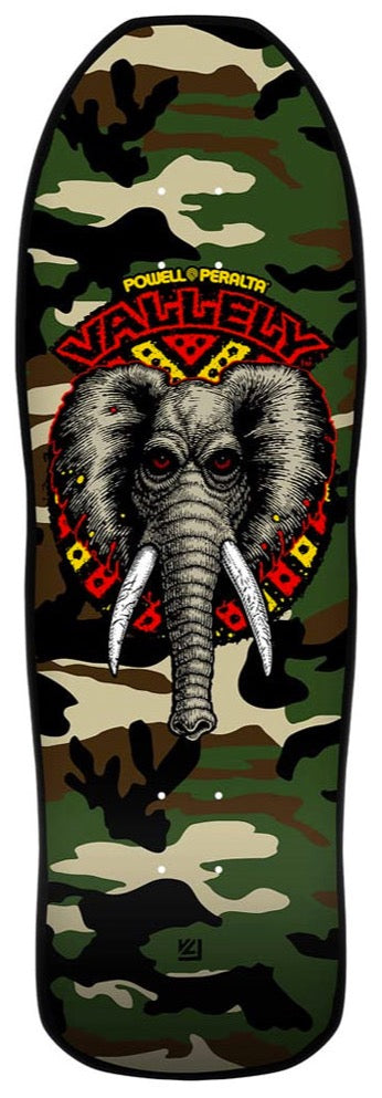 Powell Peralta skateboard deck Mike Vallely Elephant '09' Camo 10"