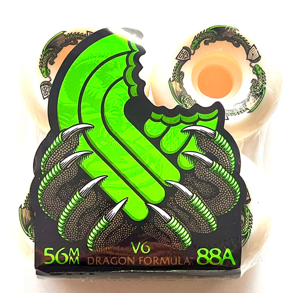 Powell Peralta skateboard wheels Dragon Formula V6 88A 56mm (Pack of 4)