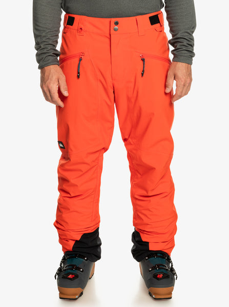 Quiksilver Boundry Mens Snow Pant Medium Pumpkin 70% off