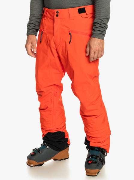 Quiksilver Boundry Mens Snow Pant Medium Pumpkin 70% off