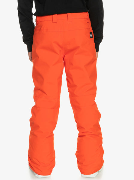 Quiksilver Estate Boys Technical Snow Pant Pumpkin Size 12yrs/ Medium Sample