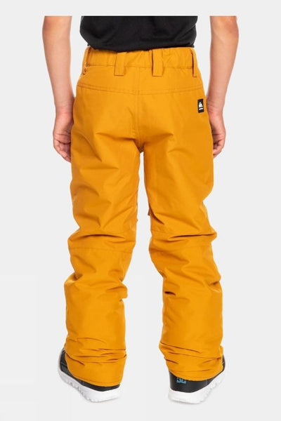 Quiksilver Estate Youth Snow Pant Buckthorn Brown 12 yrs/Medium Sample 70% off